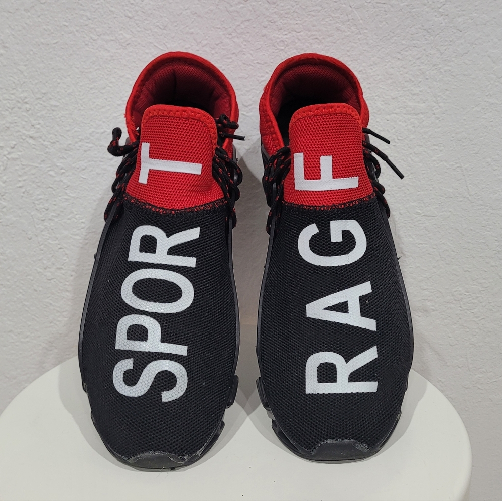 Happyyami Sports Shoes for Men Breathable Gym Shoes Blade Sneakers Shock-abs.